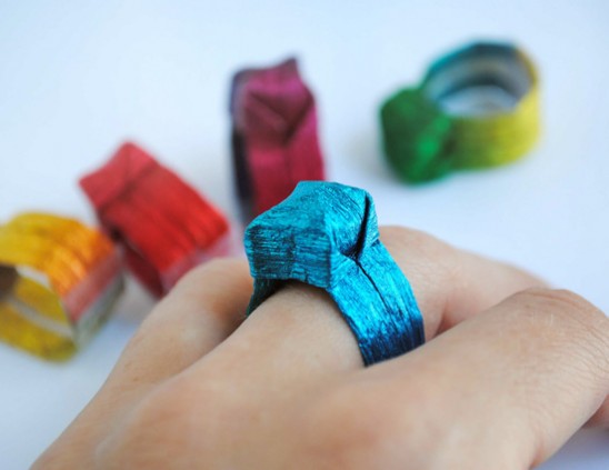 Делаем кольцо из бумаги (оригами)